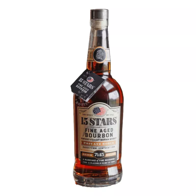 15 Stars Private Stock Aged 7 and 15 Years Bourbon (750 ml)