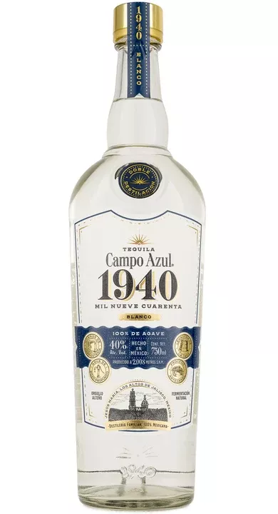 1940-campo-azul-100-de-agave-blanco-tequila-750ml 1940 Campo Azul 100% de Agave Blanco Tequila 750ml