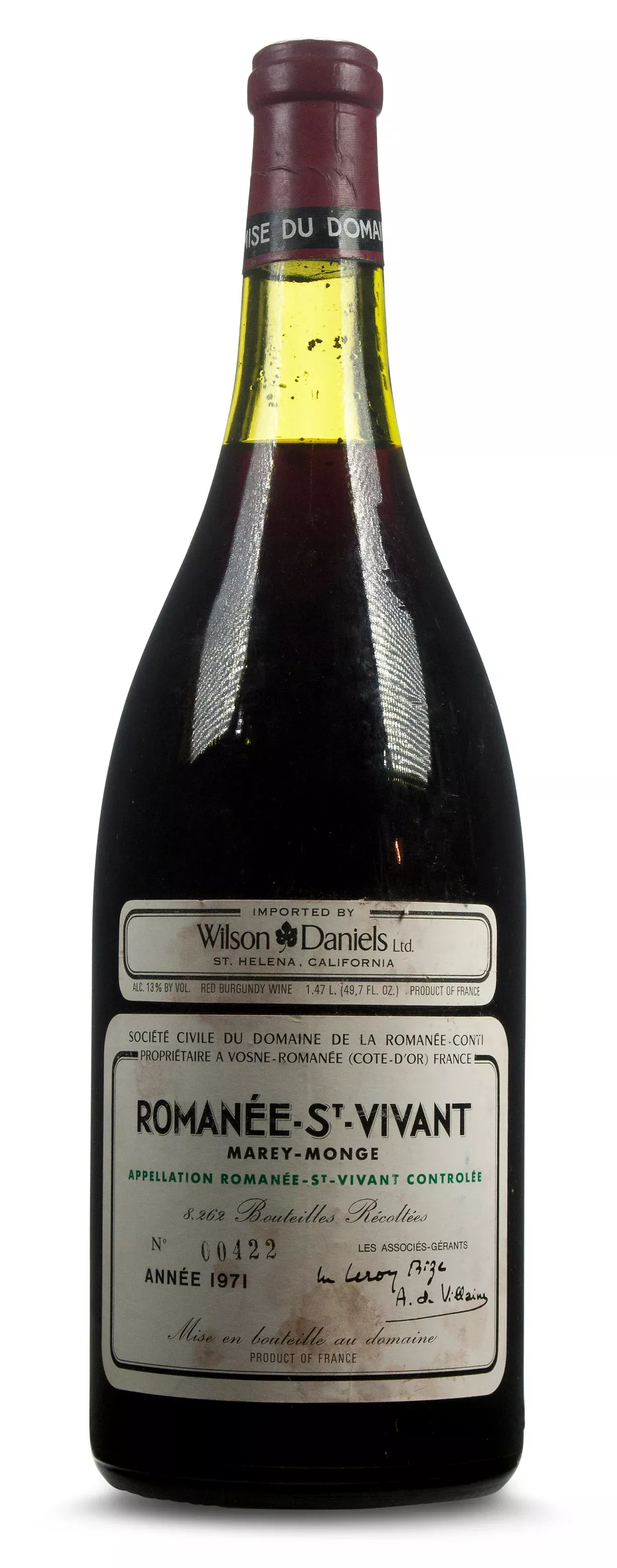 1971-domaine-de-la-romanee-conti-romanee-saint-vivant-grand-cru-750ml 1971 Domaine de la Romanee-Conti Romanee-Saint-Vivant Grand Cru 750ml