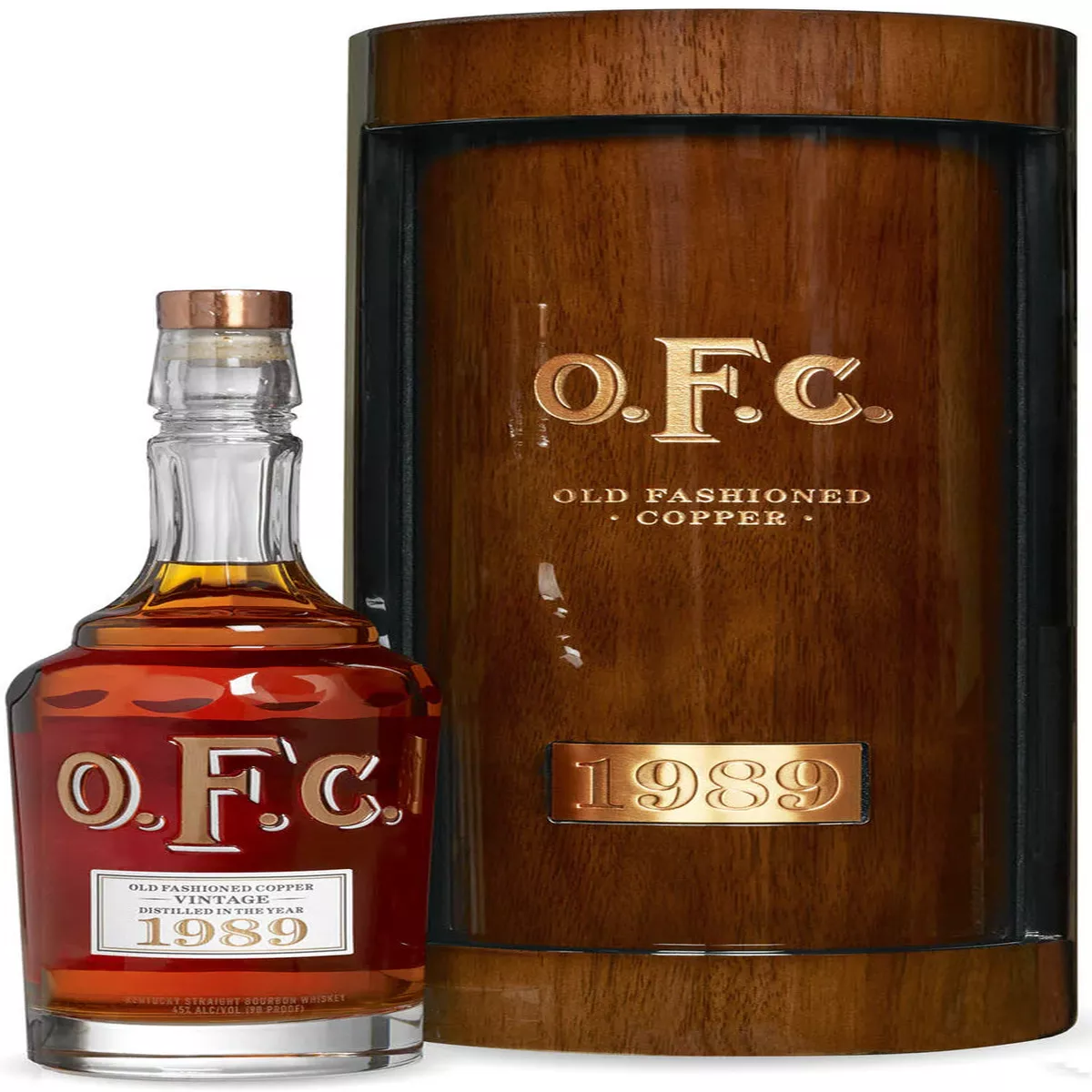 1989-buffalo-trace-o-f-c-old-fashioned-copper-bourbon-whiskey 1989 Buffalo Trace O.F.C. Old Fashioned Copper Bourbon Whiskey