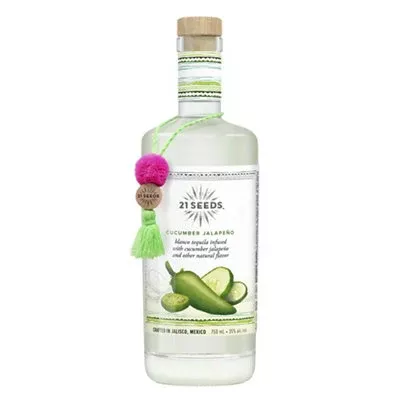 21 Seeds Cucumber Jalapeno Infused Blanco Tequila Flavored Tequila 70 750ML