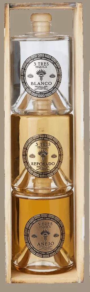 3-tres-blanco-reposado-ejo-tequila-stack-trio 3 Tres Blanco, Reposado & Añejo Tequila Stack Trio