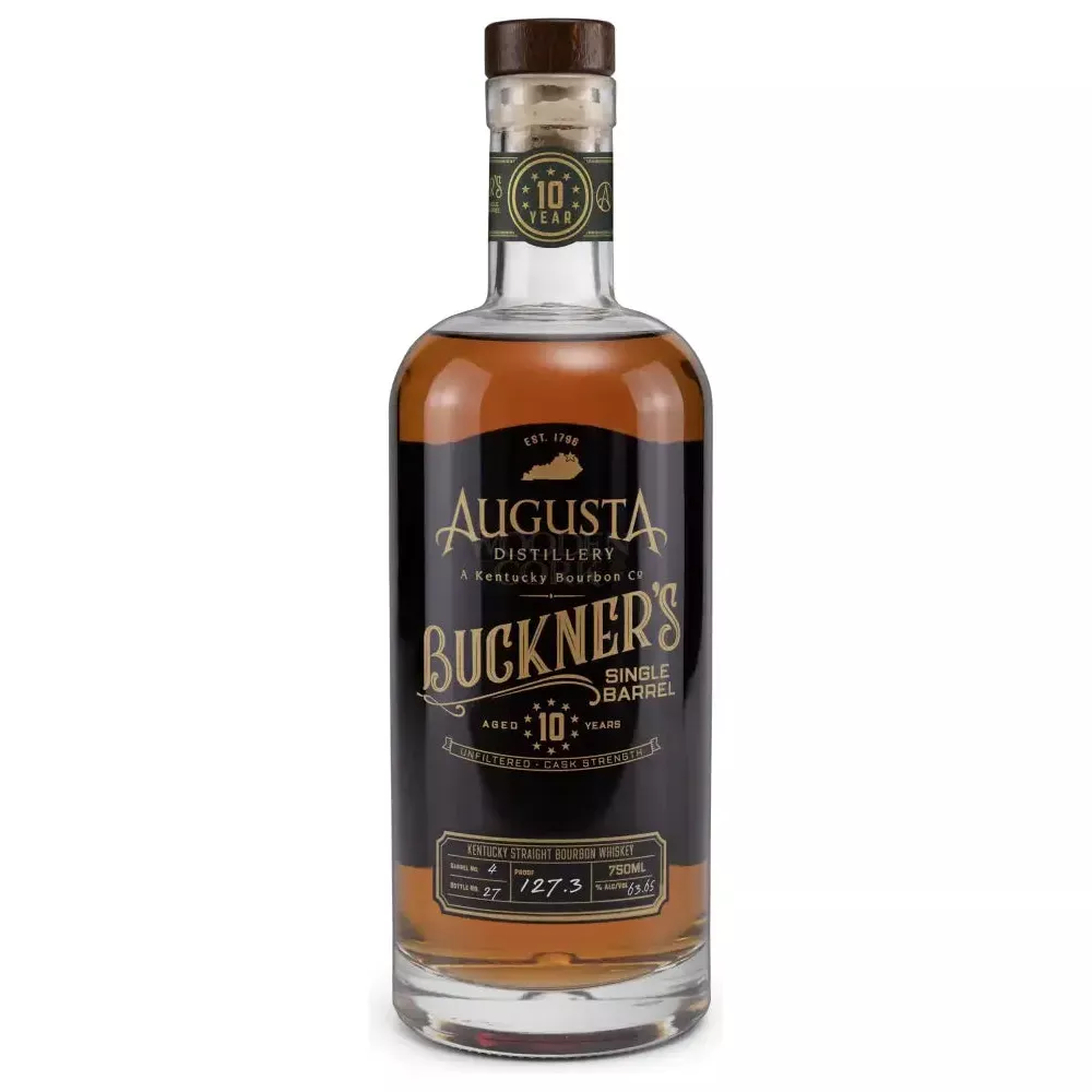 Augusta Distillery 10 Year Aged Buckner's Single Barrel Unfiltered Cask Strength Kentucky Straight Bourbon Whiskey