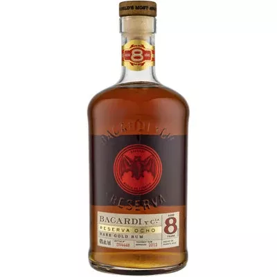 bacardi-aged-rum-rare-gold-reserva-ocho-8-yr-80-750ml Bacardi Aged Rum Rare Gold Reserva Ocho 8 Yr 80 750ML