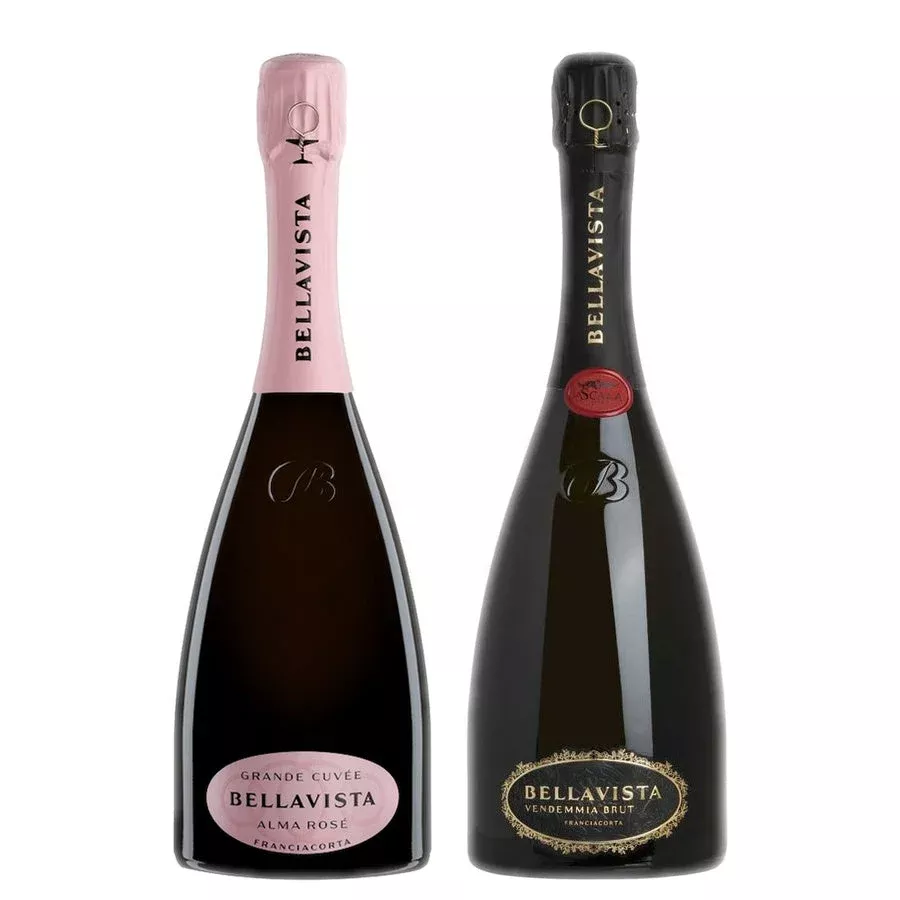Bellavista Franciacorta Brut Rose & Bellavista Franciacorta Brut Vendemmia La Scala Bundle
