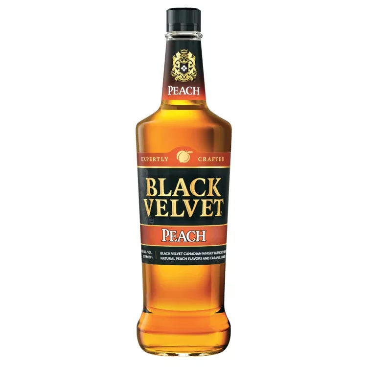 black-velvet-peach-flavored-whisky-750ml Black Velvet Peach Flavored Whisky 750mL