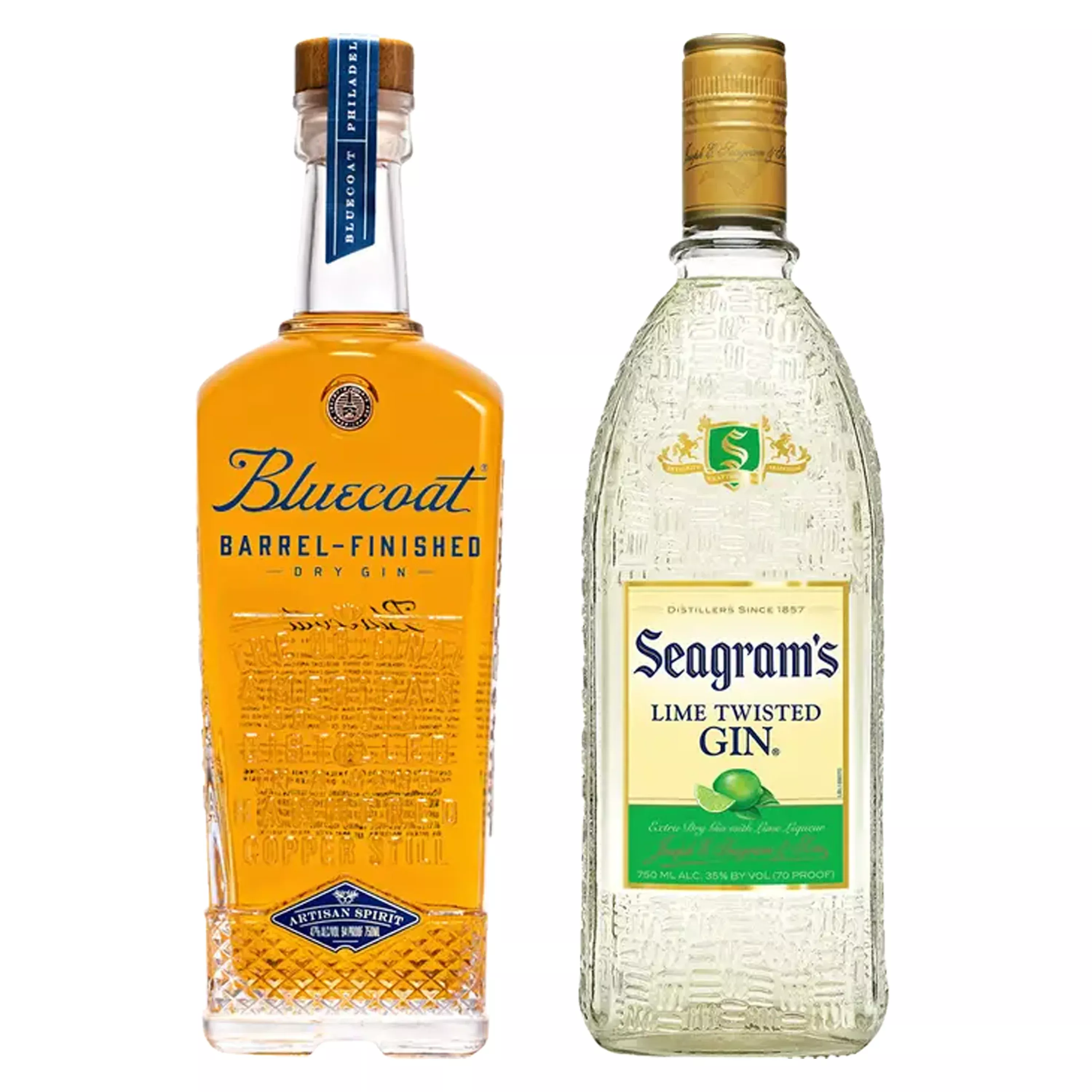 bluecoat-dry-gin-barrel-finished-seagram-s-lime-flavored-gin-twisted-bundle Bluecoat Dry Gin Barrel Finished & Seagram's Lime Flavored Gin Twisted Bundle