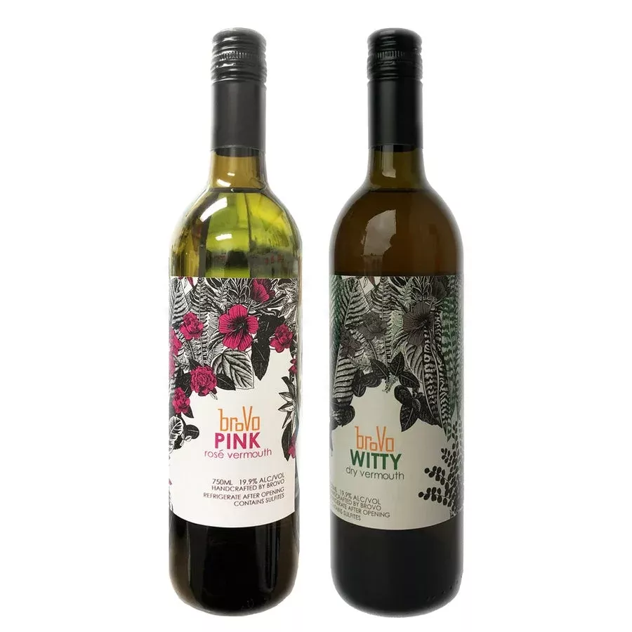 brovo-vermouth-pink-sweet-rose-brovo-vermouth-witty-dry-white-bundle Brovo Vermouth Pink Sweet Rose & Brovo Vermouth Witty Dry White Bundle