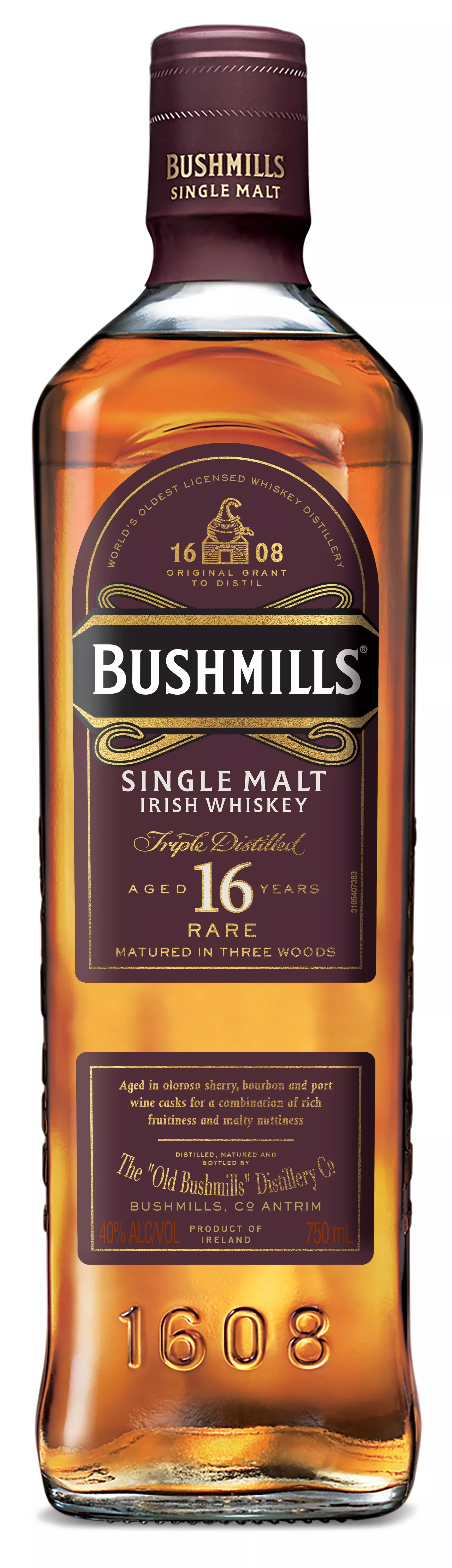 bushmills-malt-16yr-3wd-750ml Bushmills Malt 16YR 3WD 750ML