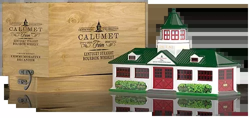 calumet-farm-ceramic-decanter-kentucky-straight-bourbon-whiskey Calumet Farm Ceramic Decanter Kentucky Straight Bourbon Whiskey