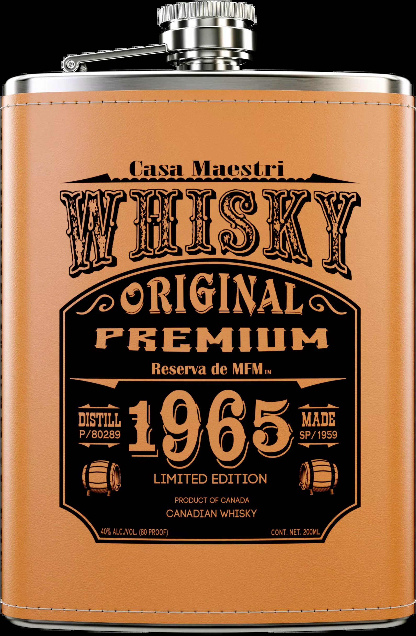 casa-maestri-whiskey-flask-1965-200ml Casa Maestri Whiskey Flask 1965 200ML