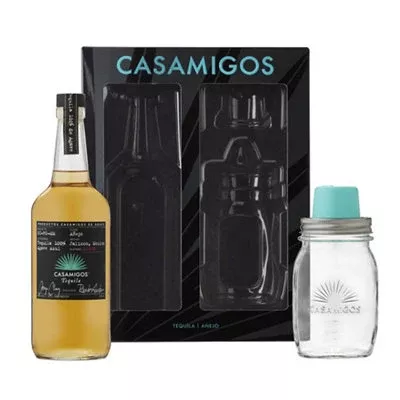 Casamigos Tequila Añejo 80 W/ Mason Jar Juicer 750ML