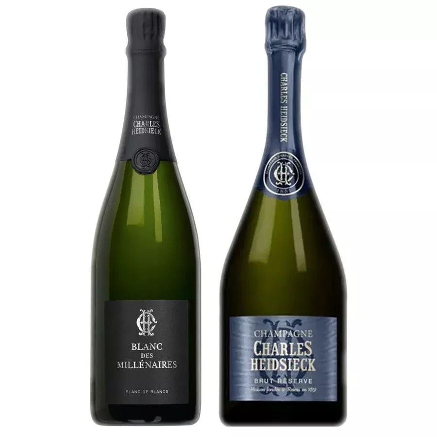 charles-heidsieck-champagne-brut-blanc-des-millenaires-charles-heidsieck-champag Charles Heidsieck Champagne Brut Blanc des Millenaires & Charles Heidsieck Champagne Brut Reserve Bundle