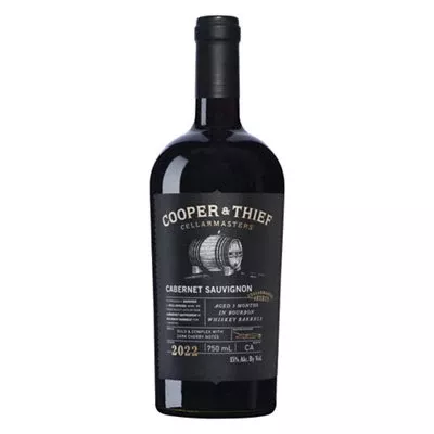 Cooper & Thief Cabernet Sauvignon Cellarmasters Select Aged In Bourbon Whiskey Barrels California 750ML