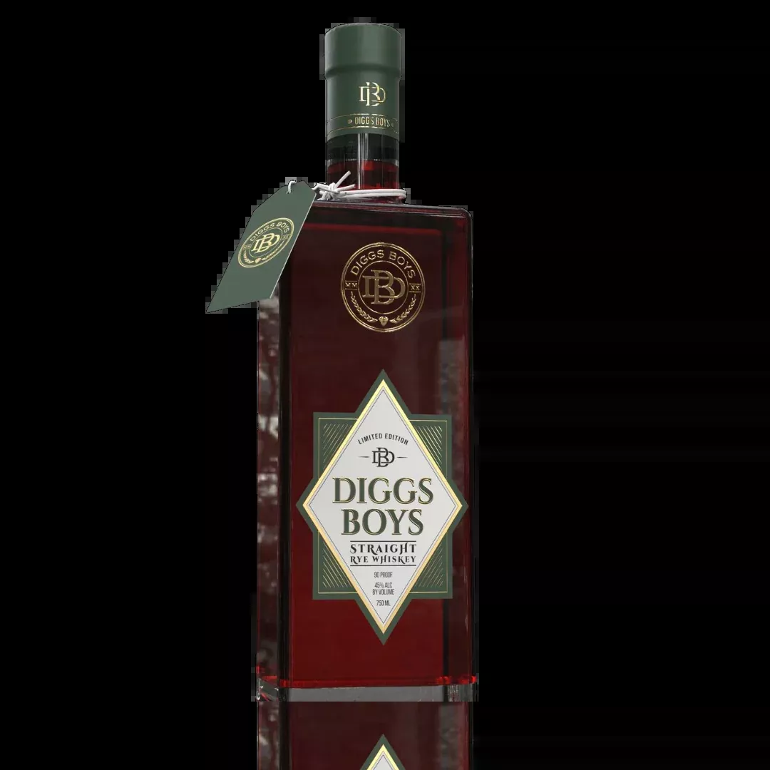 Diggs Boys Straight Rye Whiskey 750ml