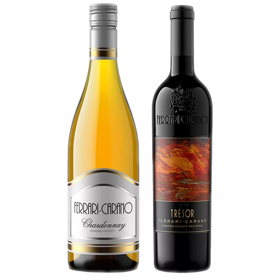 ferrari-carano-chardonnay-sonoma-county-ferrari-carano-red-wine-tresor-sonoma-co Ferrari Carano Chardonnay Sonoma County & Ferrari Carano Red Wine Tresor Sonoma County Bundle