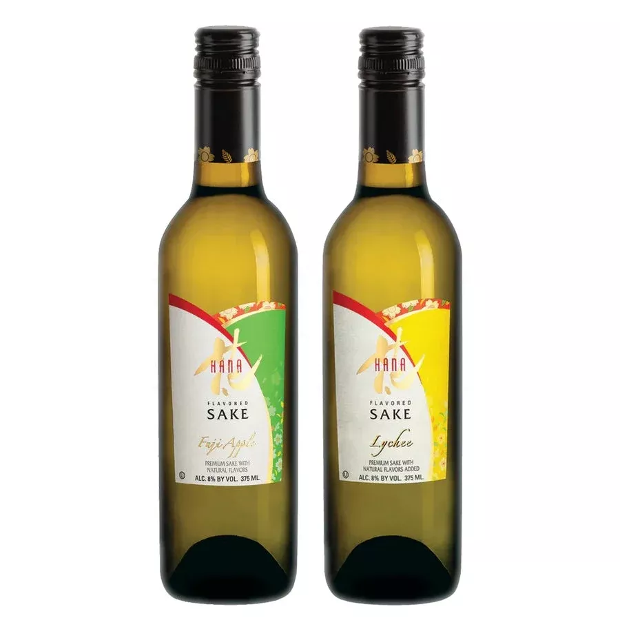 Hana Fuji Apple Flavored Sake & Hana Lychee Flavored Sake Bundle