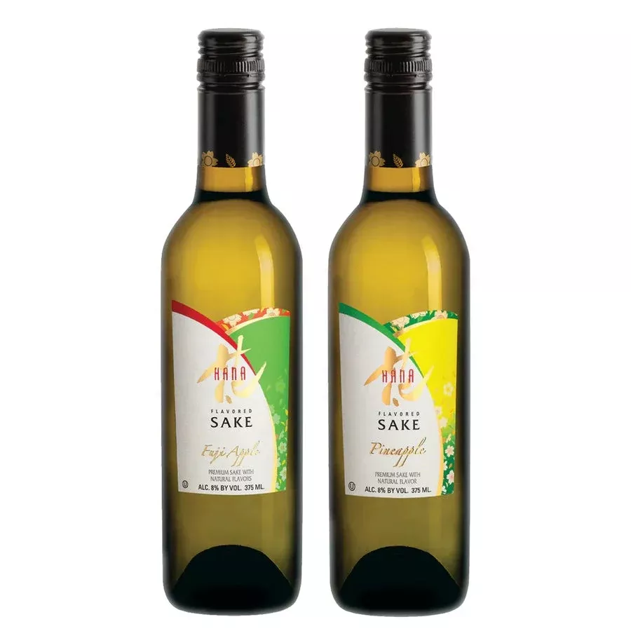 Hana Fuji Apple Flavored Sake & Hana Pineapple Flavored Sake Bundle