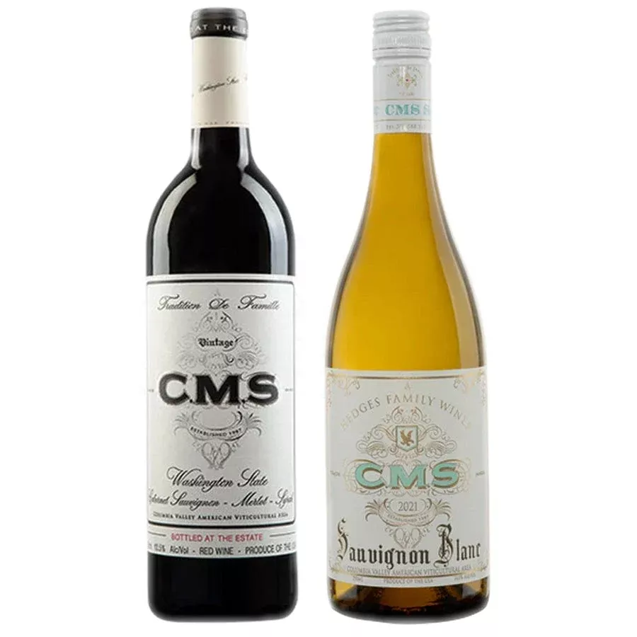 Hedges Cms Red Blend Organic & Hedges Cms Sauvignon Blanc Bundle