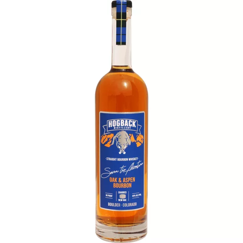 Hogback Distillery Oak & Aspen Cask Strength Bourbon Whiskey (750 ml)