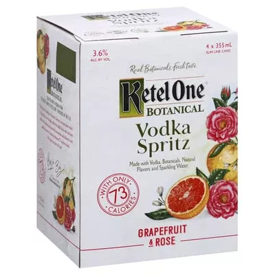ketel-one-botanical-grapefruit-rose-vodka-spritz-can-4-pack Ketel One Botanical Grapefruit & Rose Vodka Spritz Can 4-Pack