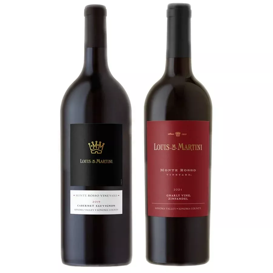 louis-martini-cabernet-sauvignon-monte-rosso-louis-martini-zinfandel-gnarly-vine Louis Martini Cabernet Sauvignon Monte Rosso & Louis Martini Zinfandel Gnarly Vine Bundle