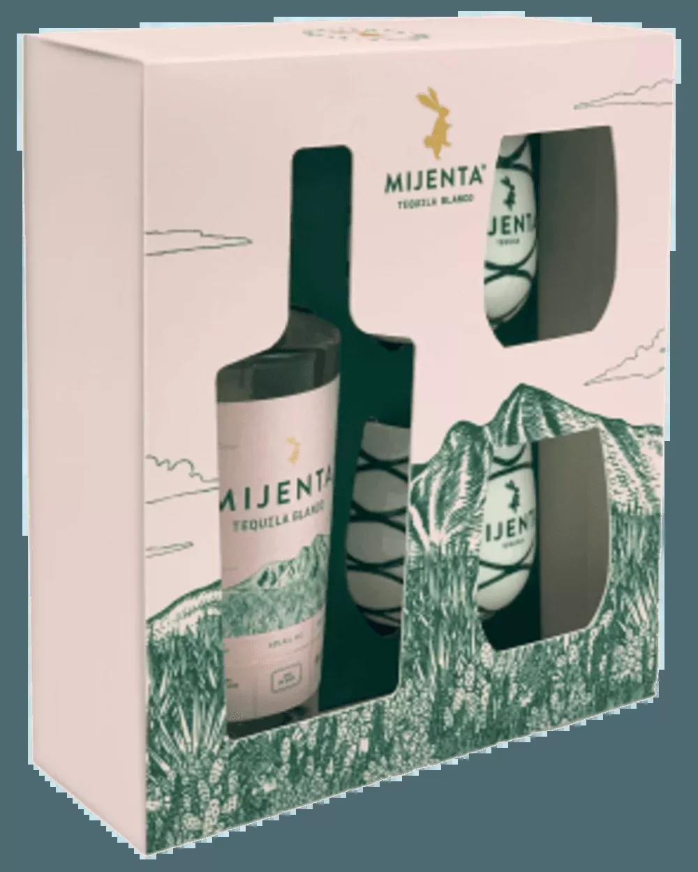 mijenta-blanco-tequila-with-two-mugs-750ml Mijenta Blanco Tequila With Two Mugs 750ml