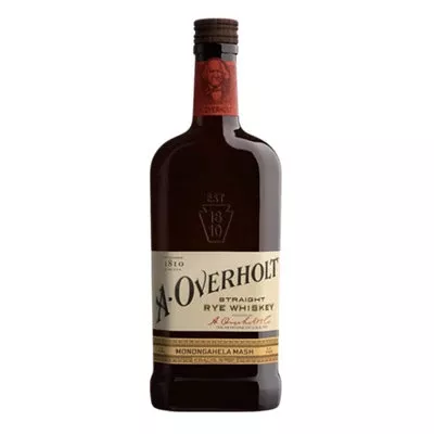 A Overholt Straight Rye Whiskey Monongahela Mash 4 Yr 95 750ML