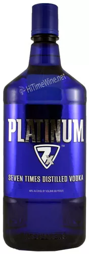 PLATINUM 7X VODKA 1.75L MADE AT BUFFALO TRACE DISTILLERY, KY
