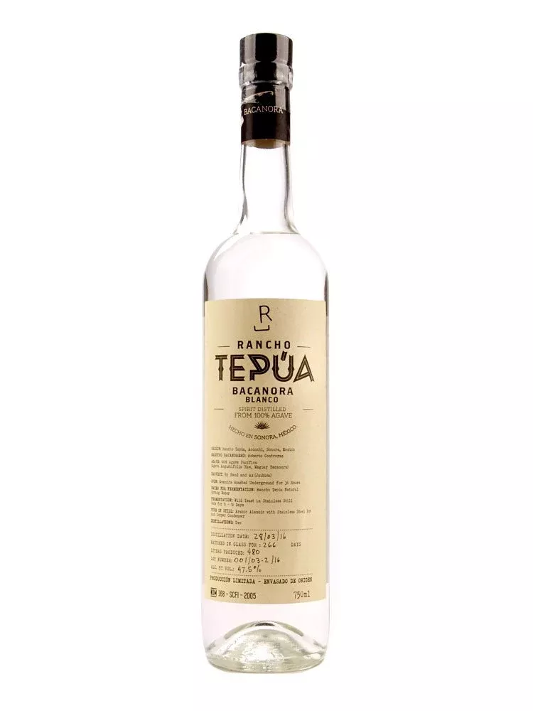 rancho-tepua-bacanora-blanco-tequila-750ml Rancho Tepua Bacanora Blanco Tequila 750ml