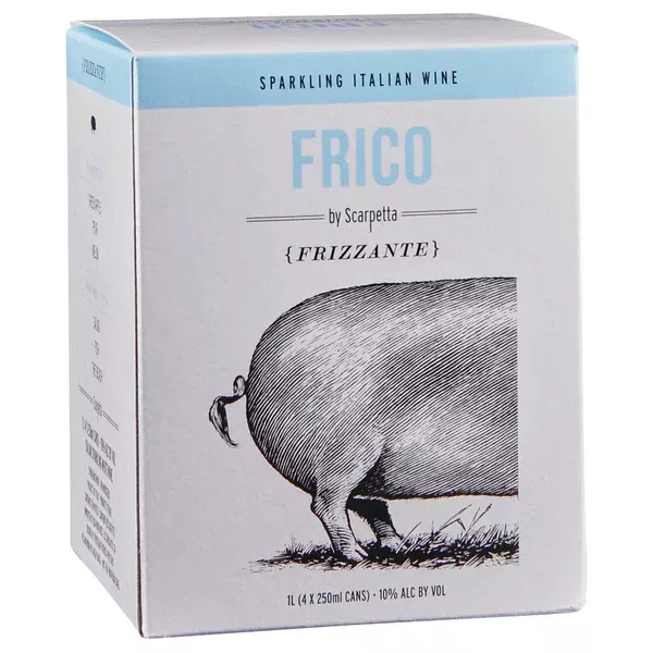 Scarpetta Frico Frizzante Veneto IGT 250ml Can 4-Pack