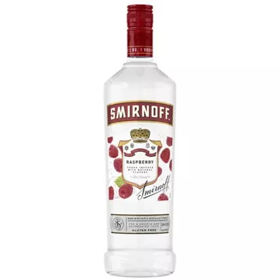 Smirnoff Vodka Raspberry Flavored 60 1L