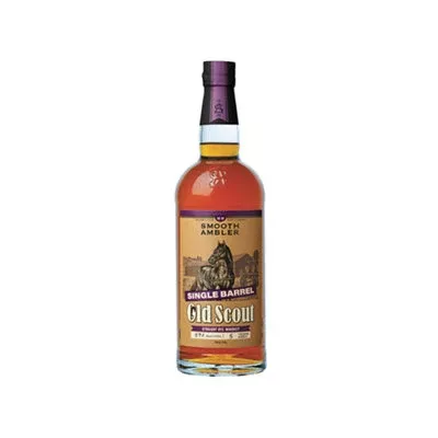 Smooth Ambler Straight Rye Whiskey Old Scout Rye Single Barrel Cask Strength 4 Yr 114.8 750ML