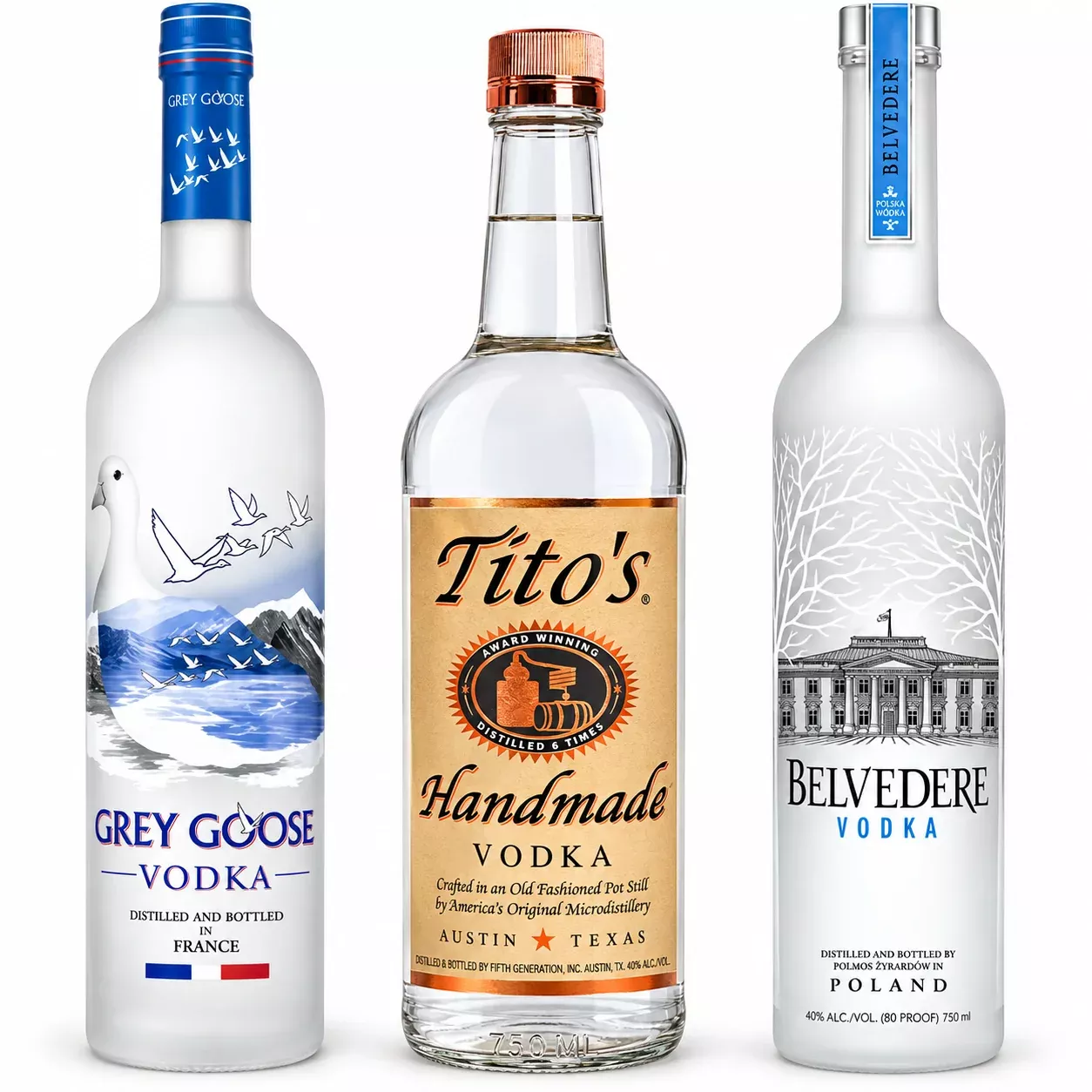 tito-s-grey-goose-belvedere-vodka-3pk-bundle Tito’s, Grey Goose & Belvedere Vodka 3PK Bundle