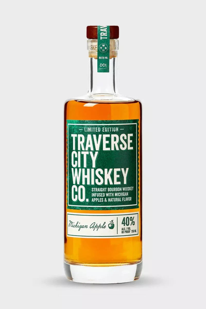 traverse-city-whiskey-co-apple-straight-bourbon-whiskey-750ml Traverse City Whiskey Co. Apple Straight Bourbon Whiskey 750ml