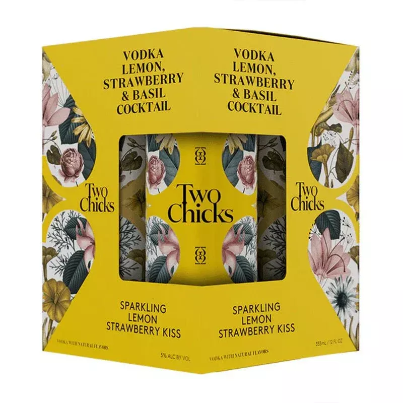 two-chicks-vodka-lemon-strawberry-canned-cocktail-12-oz-can-4-pack Two Chicks Vodka Lemon Strawberry Canned Cocktail 12-Oz Can 4-Pack