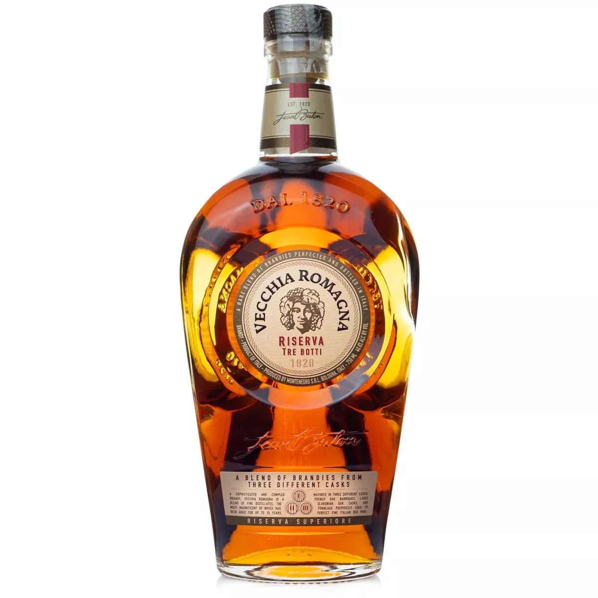 vecchia-romagna-brandy-tre-botti-750ml Vecchia Romagna Brandy Tre Botti 750ML
