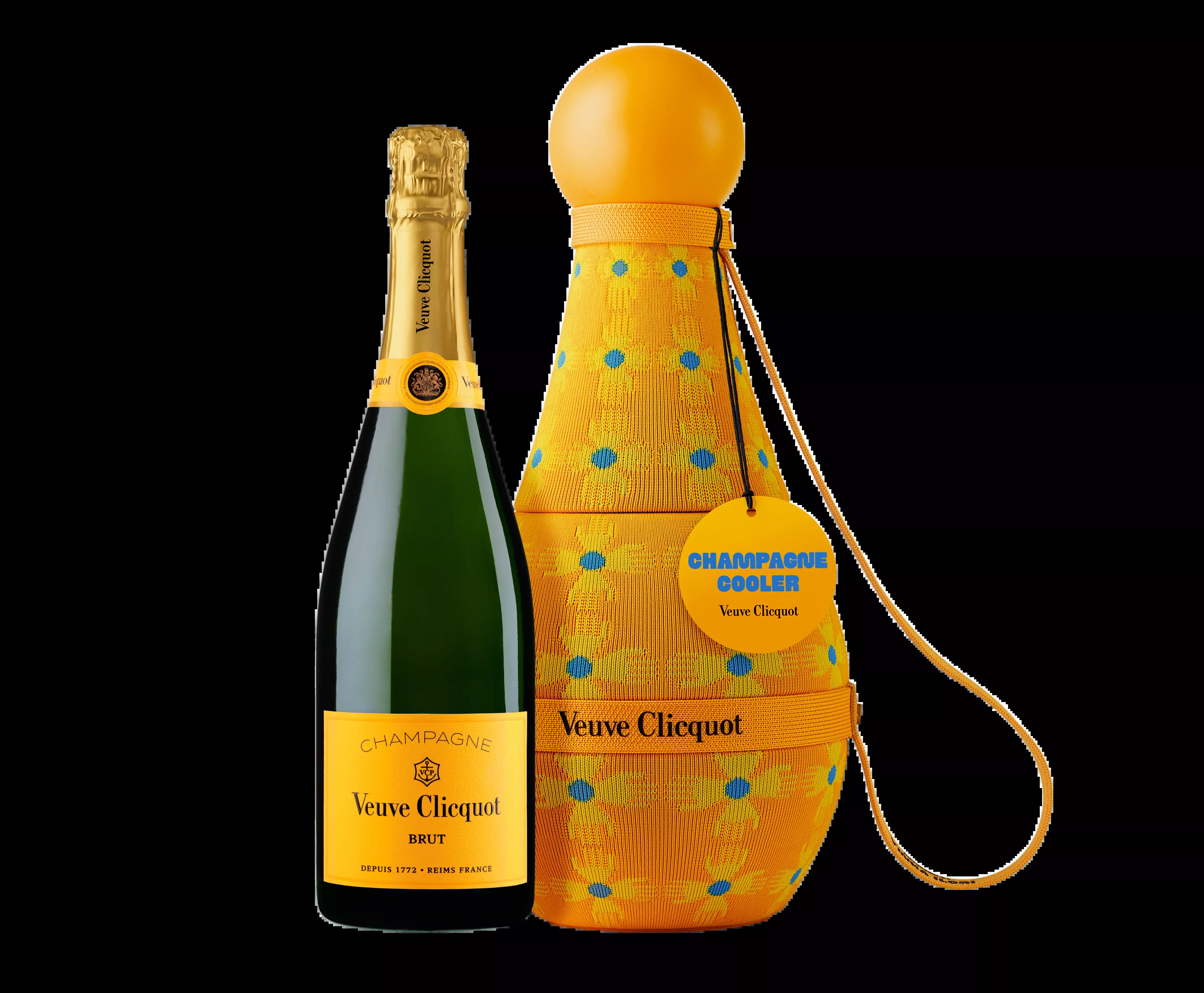 Veuve Clicquot Brut Yellow Label Yinka Ilori Sun Totem Cooler Gift Box 750ml