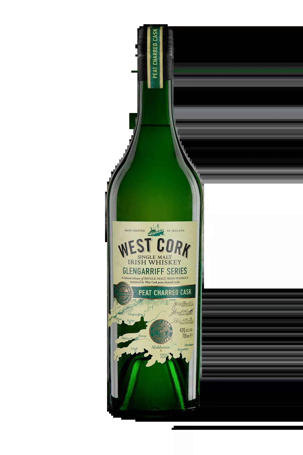West Cork Whiskey Gleng Peat Char 750ML