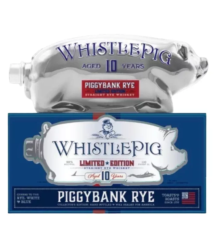 whistlepig-10-year-piggybank-rye-white-blue-limited-edition-1l WhistlePig 10 Year Piggybank Rye, White, and Blue Limited Edition 1L