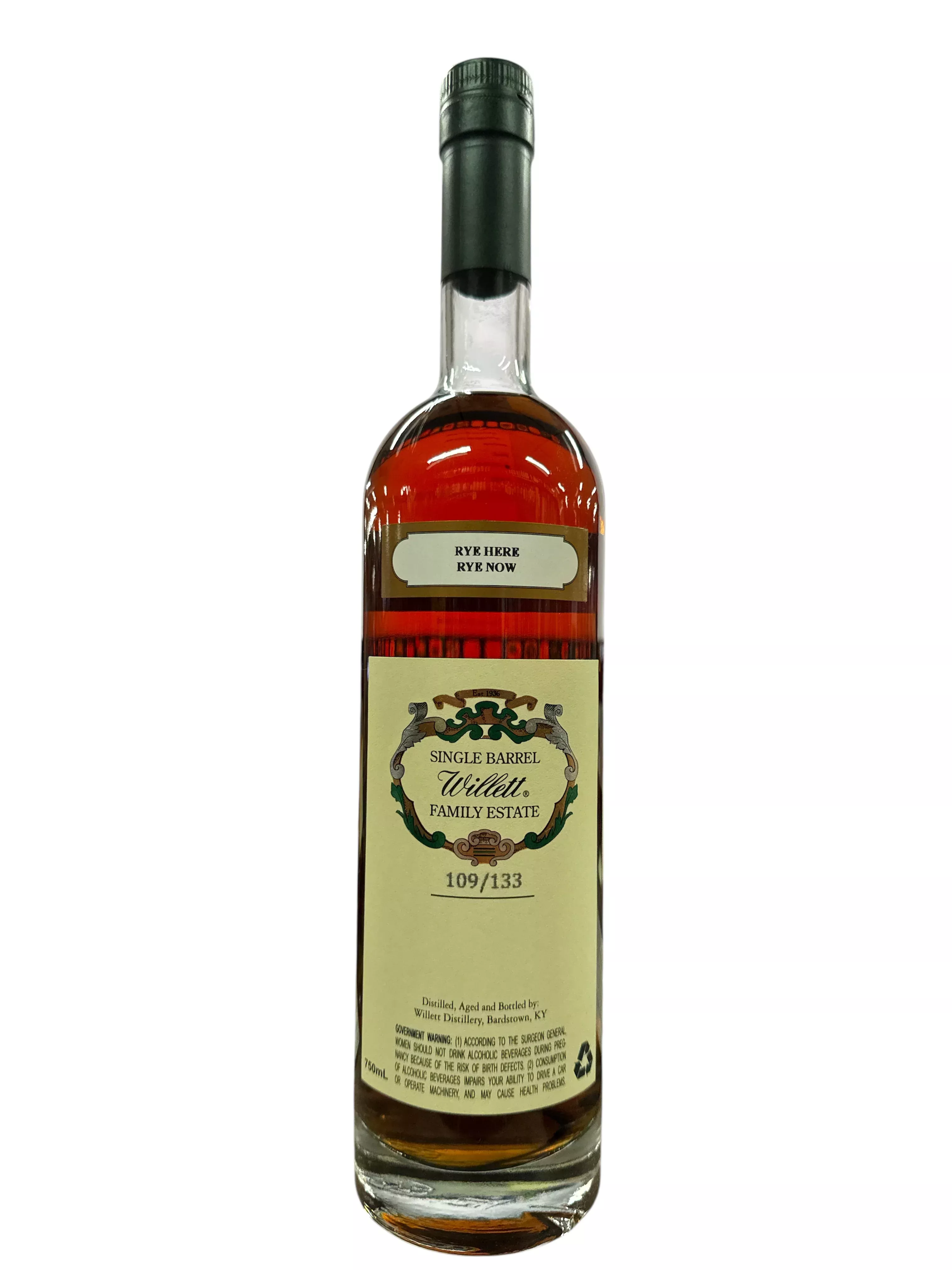Willett Family Estate Single Barrel 11 Year Old Rye Whiskey #2431 Rye Here Rye Now